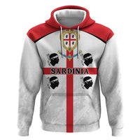 Personalized Sardinia Zip Hoodie Flag Style