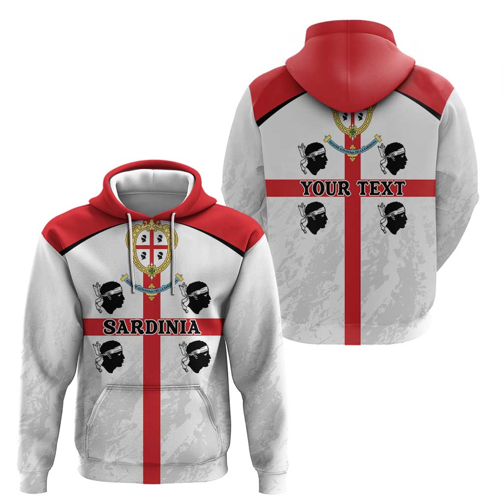 Personalized Sardinia Zip Hoodie Flag Style