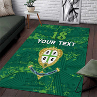 Custom Sardinia Football Area Rug Natzionale sarda de Bocia