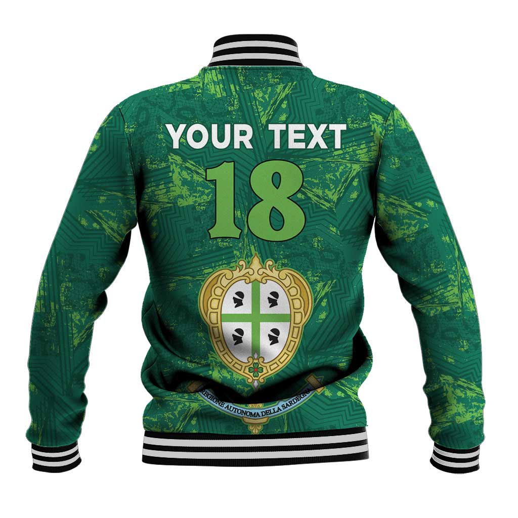 Custom Sardinia Football Baseball Jacket Natzionale sarda de Bocia