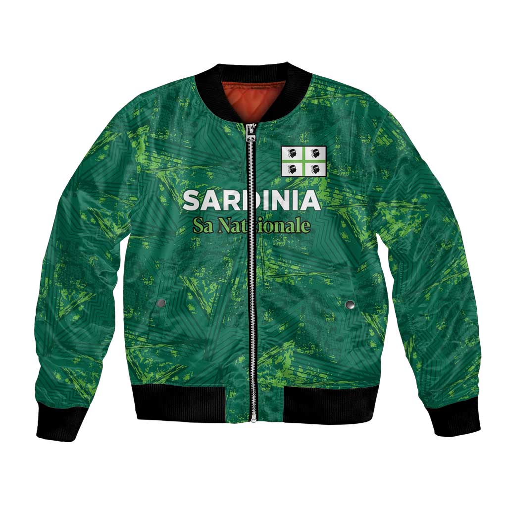 Custom Sardinia Football Bomber Jacket Natzionale sarda de Bocia