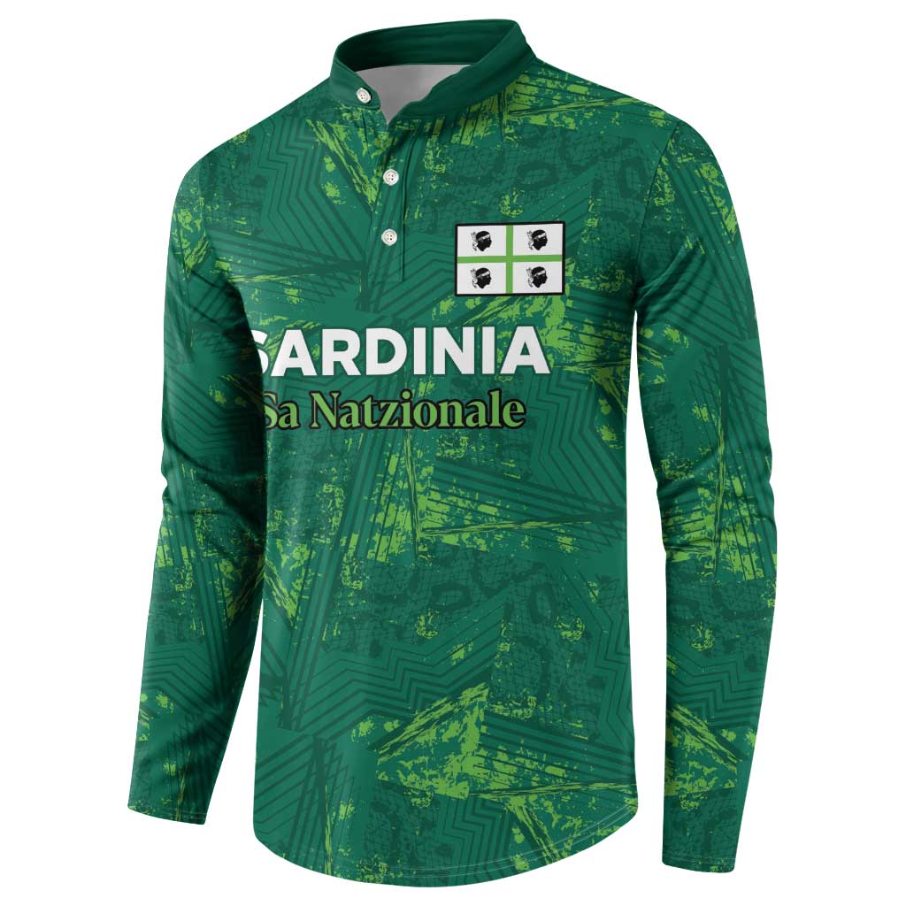 Custom Sardinia Football Button Sweatshirt Natzionale sarda de Bocia