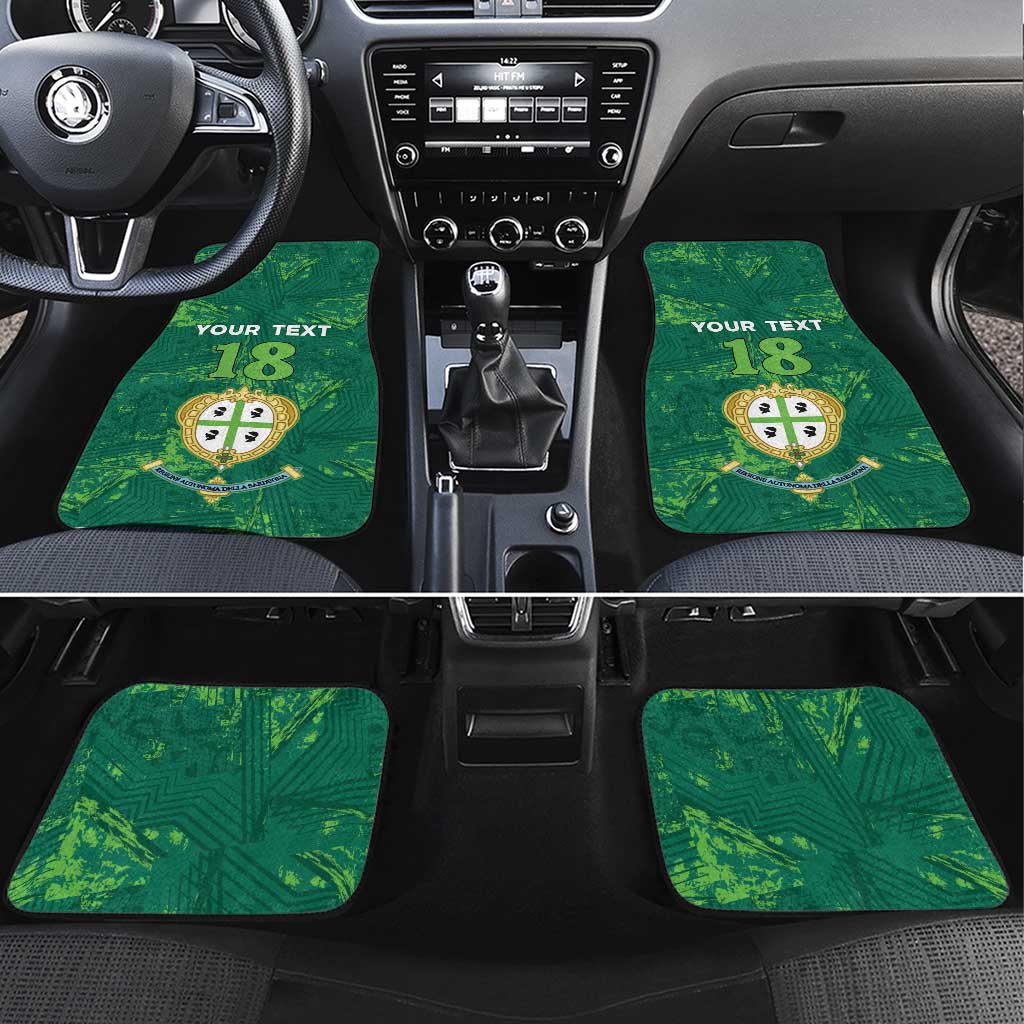 Custom Sardinia Football Car Mats Natzionale sarda de Bocia