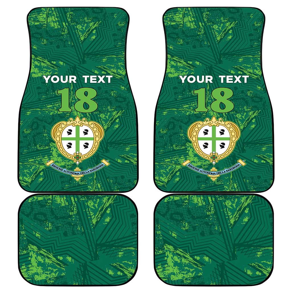 Custom Sardinia Football Car Mats Natzionale sarda de Bocia