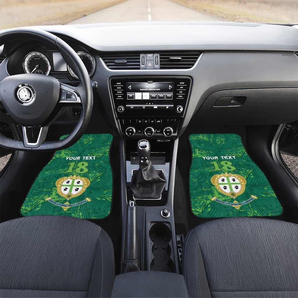Custom Sardinia Football Car Mats Natzionale sarda de Bocia