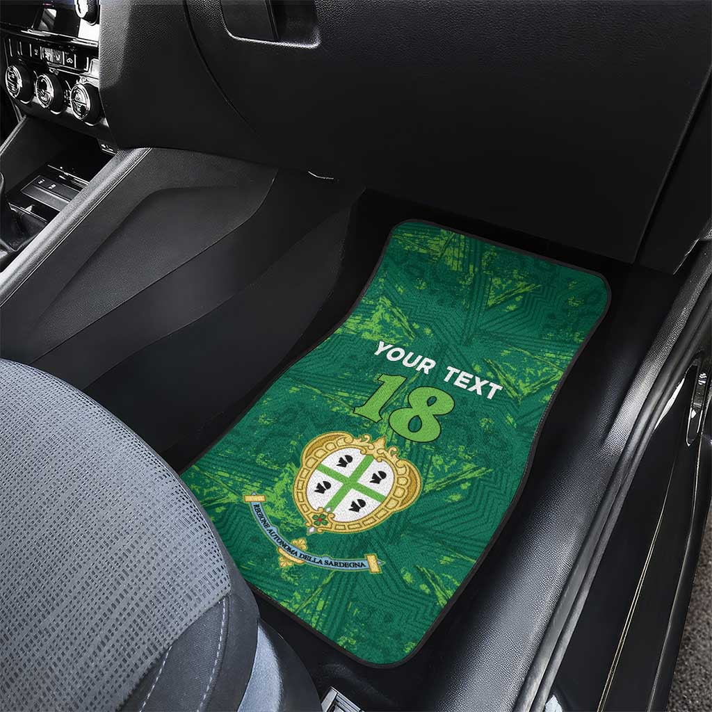 Custom Sardinia Football Car Mats Natzionale sarda de Bocia