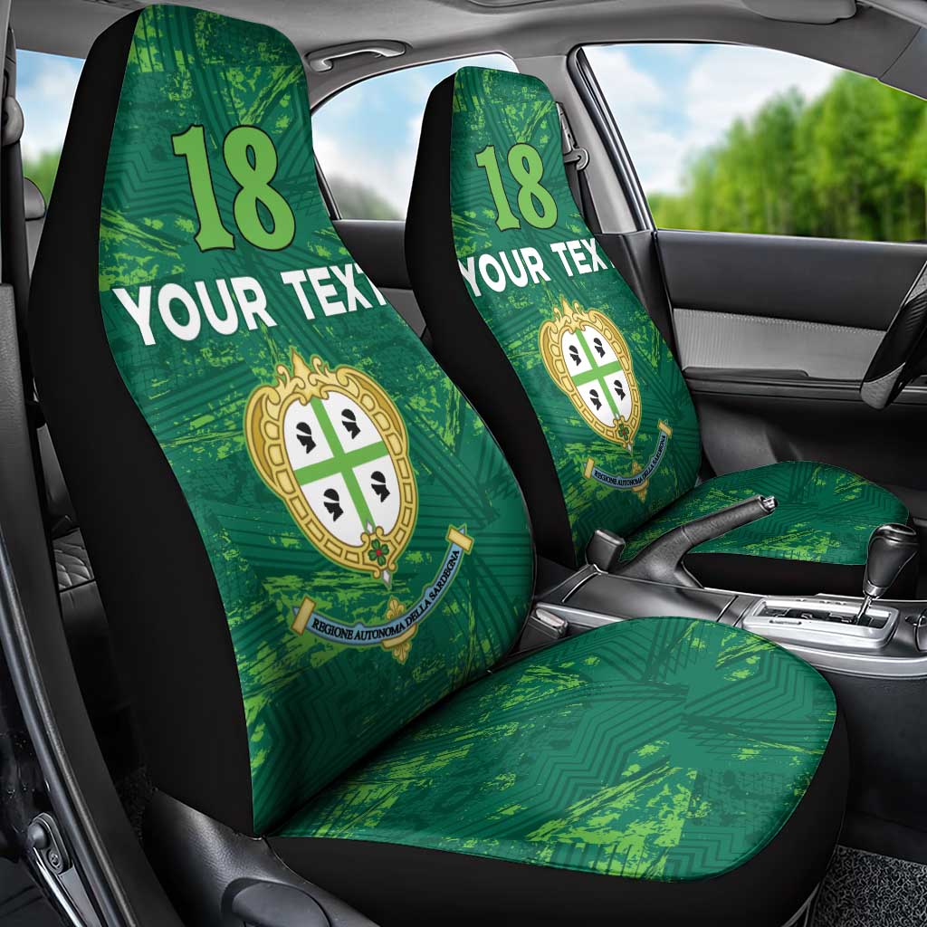 Custom Sardinia Football Car Seat Cover Natzionale sarda de Bocia