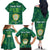 Custom Sardinia Football Family Matching Off The Shoulder Long Sleeve Dress and Hawaiian Shirt Natzionale sarda de Bocia