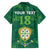 Custom Sardinia Football Family Matching Off The Shoulder Long Sleeve Dress and Hawaiian Shirt Natzionale sarda de Bocia