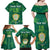 Custom Sardinia Football Family Matching Off Shoulder Maxi Dress and Hawaiian Shirt Natzionale sarda de Bocia