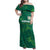 Custom Sardinia Football Family Matching Off Shoulder Maxi Dress and Hawaiian Shirt Natzionale sarda de Bocia