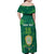 Custom Sardinia Football Family Matching Off Shoulder Maxi Dress and Hawaiian Shirt Natzionale sarda de Bocia
