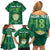 Custom Sardinia Football Family Matching Off Shoulder Short Dress and Hawaiian Shirt Natzionale sarda de Bocia
