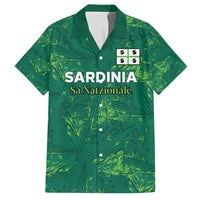 Custom Sardinia Football Family Matching Off Shoulder Short Dress and Hawaiian Shirt Natzionale sarda de Bocia