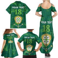 Custom Sardinia Football Family Matching Summer Maxi Dress and Hawaiian Shirt Natzionale sarda de Bocia