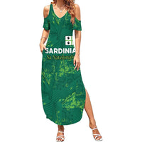 Custom Sardinia Football Family Matching Summer Maxi Dress and Hawaiian Shirt Natzionale sarda de Bocia