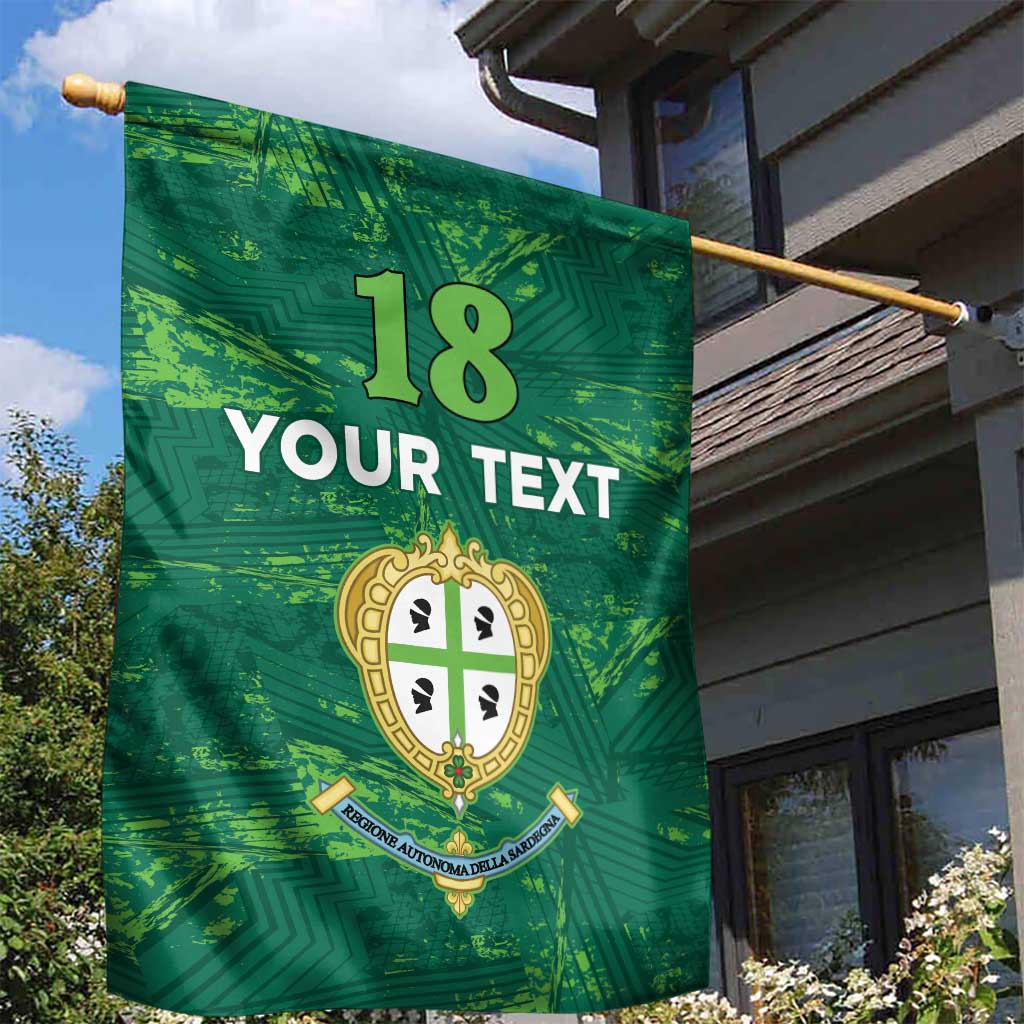 Custom Sardinia Football Garden Flag Natzionale sarda de Bocia