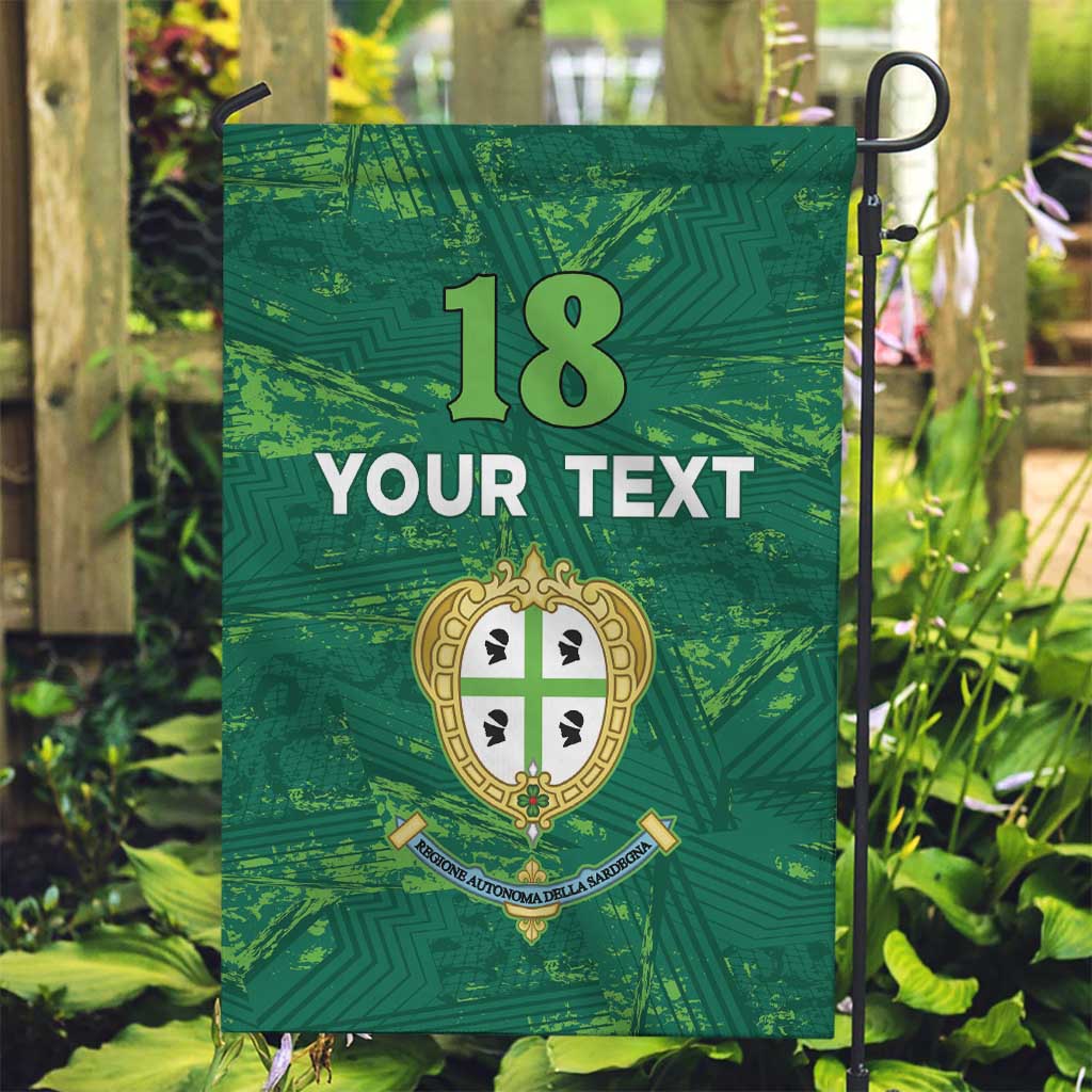 Custom Sardinia Football Garden Flag Natzionale sarda de Bocia