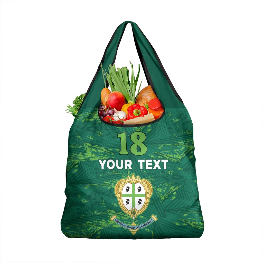 Custom Sardinia Football Grocery Bag Natzionale sarda de Bocia