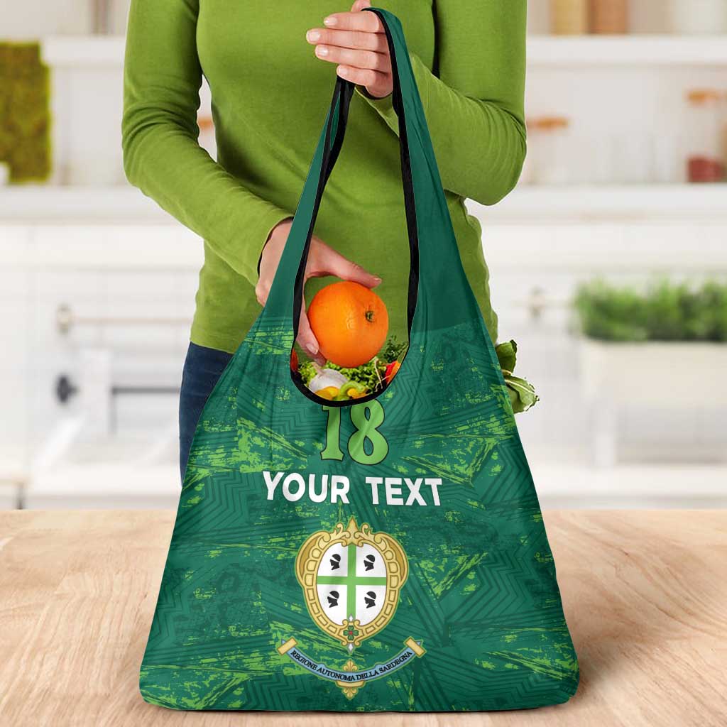 Custom Sardinia Football Grocery Bag Natzionale sarda de Bocia