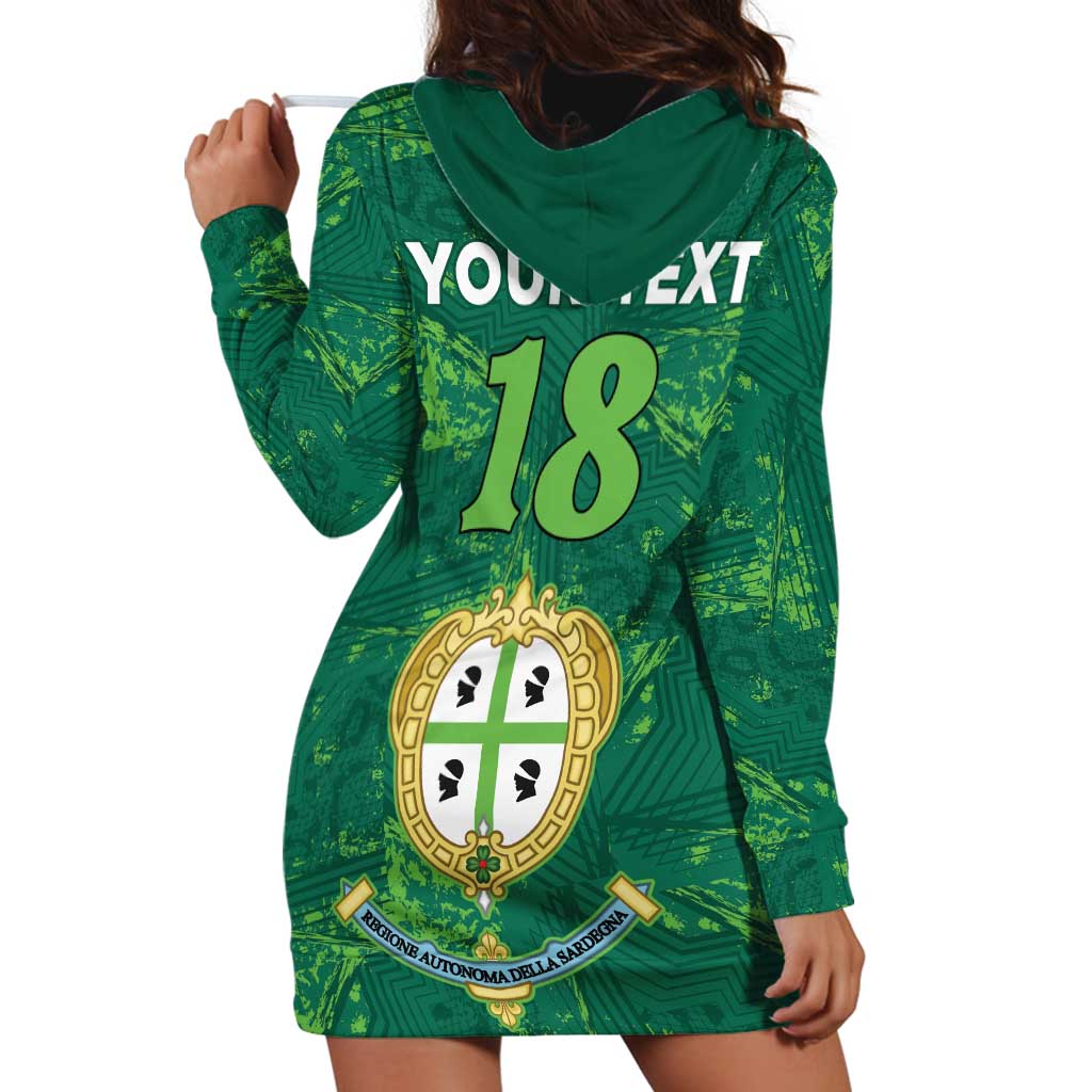 Custom Sardinia Football Hoodie Dress Natzionale sarda de Bocia
