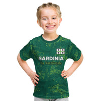 Custom Sardinia Football Kid T Shirt Natzionale sarda de Bocia