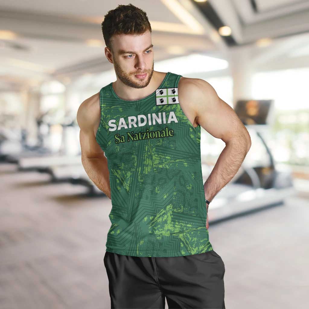 Custom Sardinia Football Men Tank Top Natzionale sarda de Bocia