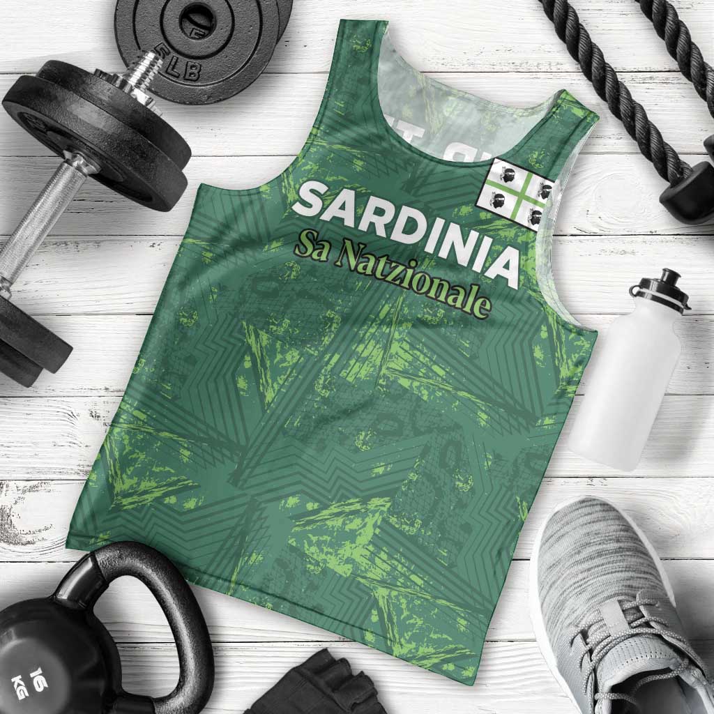 Custom Sardinia Football Men Tank Top Natzionale sarda de Bocia