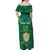 Custom Sardinia Football Off Shoulder Maxi Dress Natzionale sarda de Bocia