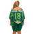 Custom Sardinia Football Off Shoulder Short Dress Natzionale sarda de Bocia