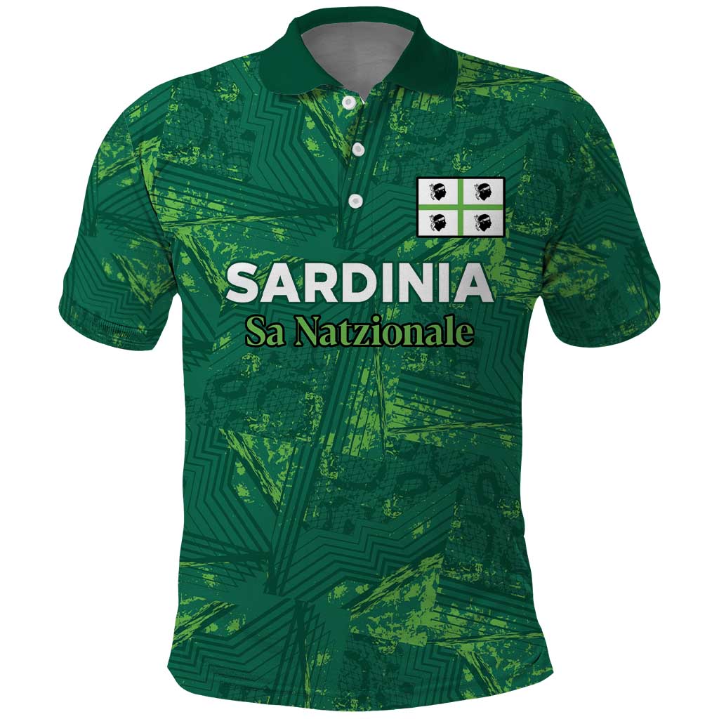 Custom Sardinia Football Polo Shirt Natzionale sarda de Bocia