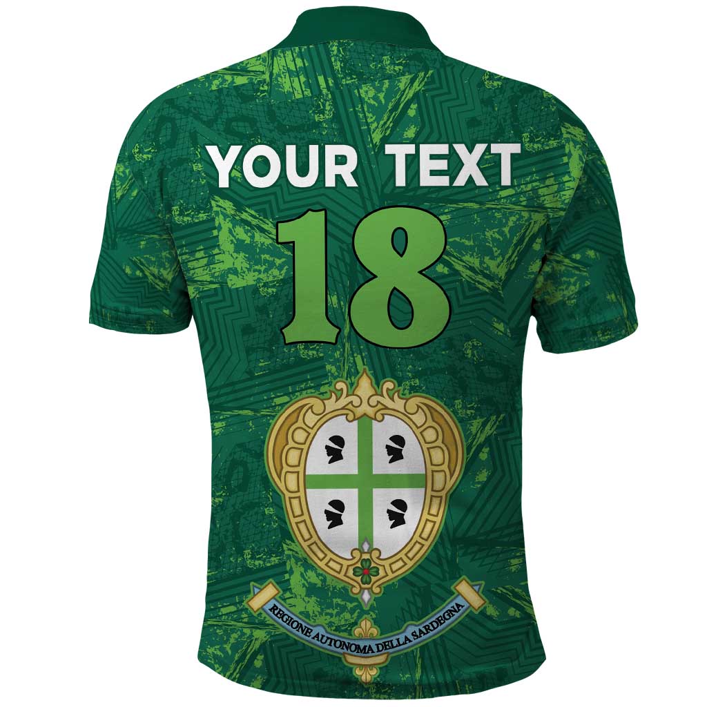 Custom Sardinia Football Polo Shirt Natzionale sarda de Bocia