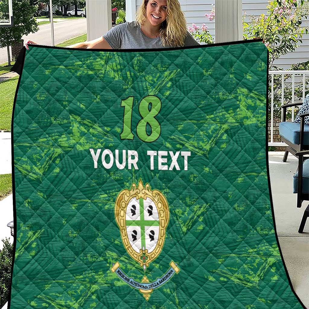 Custom Sardinia Football Quilt Natzionale sarda de Bocia