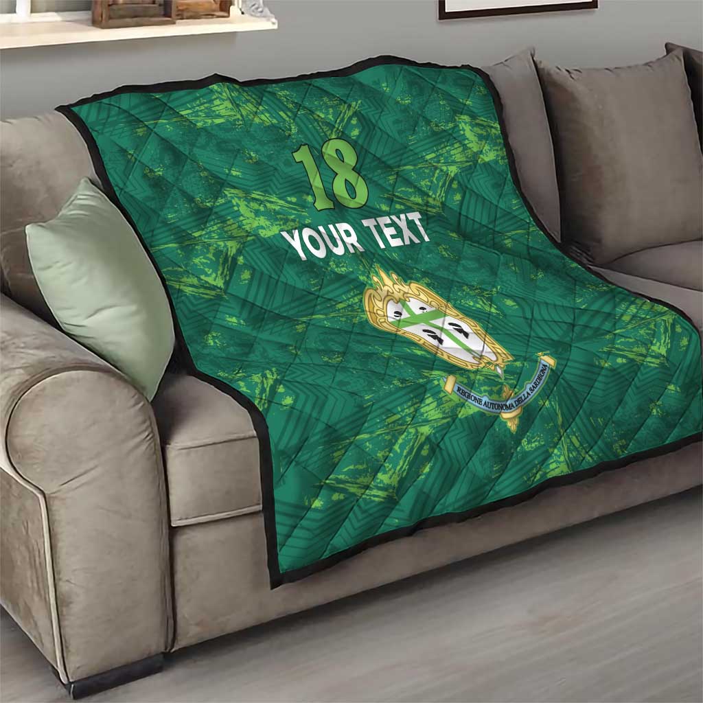 Custom Sardinia Football Quilt Natzionale sarda de Bocia