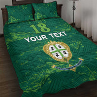 Custom Sardinia Football Quilt Bed Set Natzionale sarda de Bocia