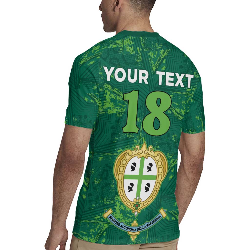 Custom Sardinia Football Rugby Jersey Natzionale sarda de Bocia