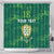 Custom Sardinia Football Shower Curtain Natzionale sarda de Bocia