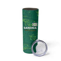 Custom Sardinia Football Skinny Tumbler Natzionale sarda de Bocia