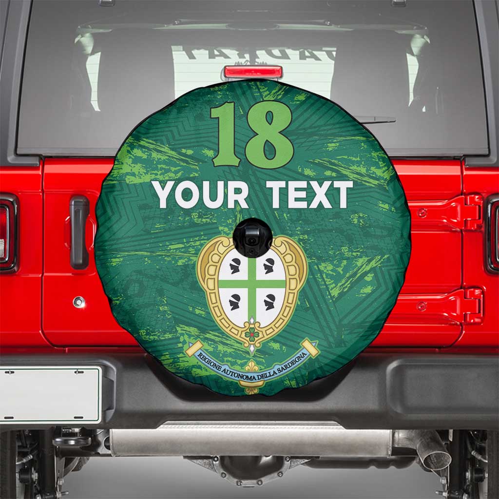 Custom Sardinia Football Spare Tire Cover Natzionale sarda de Bocia