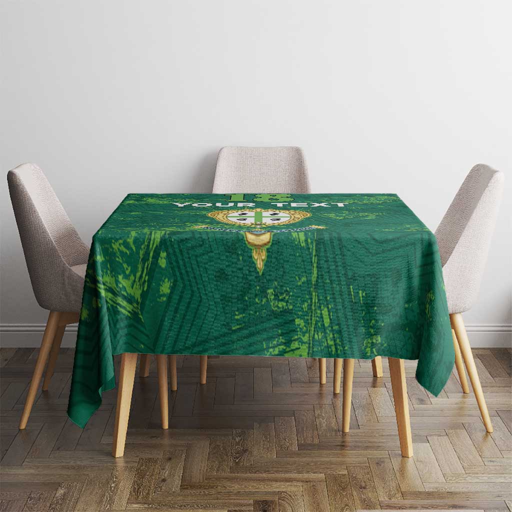 Custom Sardinia Football Tablecloth Natzionale sarda de Bocia
