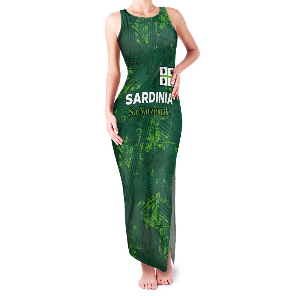 Custom Sardinia Football Tank Maxi Dress Natzionale sarda de Bocia