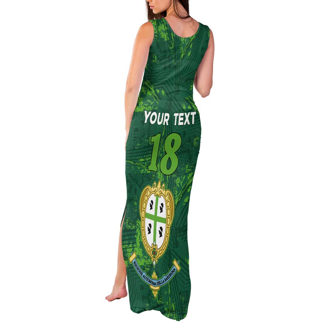 Custom Sardinia Football Tank Maxi Dress Natzionale sarda de Bocia