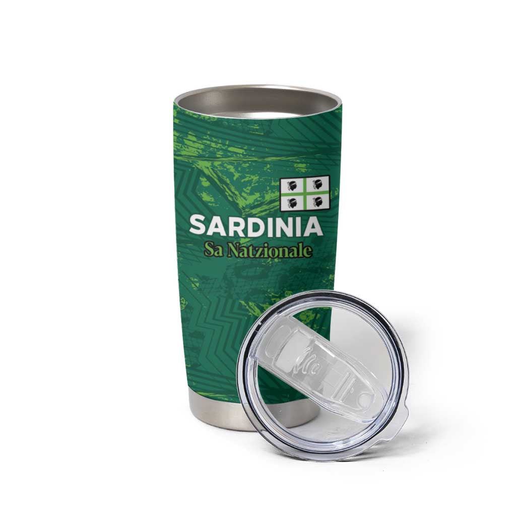 Custom Sardinia Football Tumbler Cup Natzionale sarda de Bocia