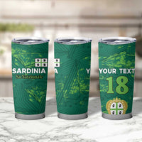 Custom Sardinia Football Tumbler Cup Natzionale sarda de Bocia