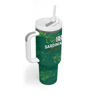 Custom Sardinia Football Tumbler With Handle Natzionale sarda de Bocia
