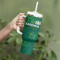 Custom Sardinia Football Tumbler With Handle Natzionale sarda de Bocia