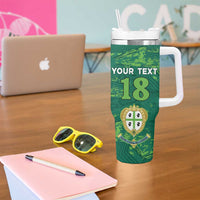 Custom Sardinia Football Tumbler With Handle Natzionale sarda de Bocia