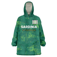 Custom Sardinia Football Wearable Blanket Hoodie Natzionale sarda de Bocia