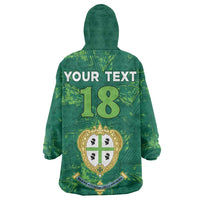 Custom Sardinia Football Wearable Blanket Hoodie Natzionale sarda de Bocia