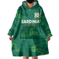 Custom Sardinia Football Wearable Blanket Hoodie Natzionale sarda de Bocia